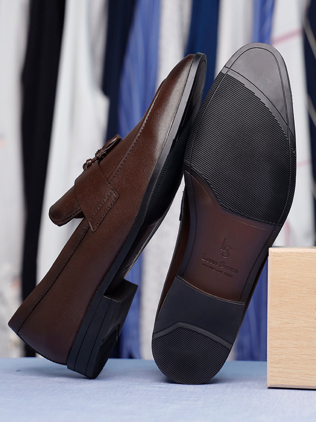 Brunette Brown Tassel Style Comfortable Moccasins