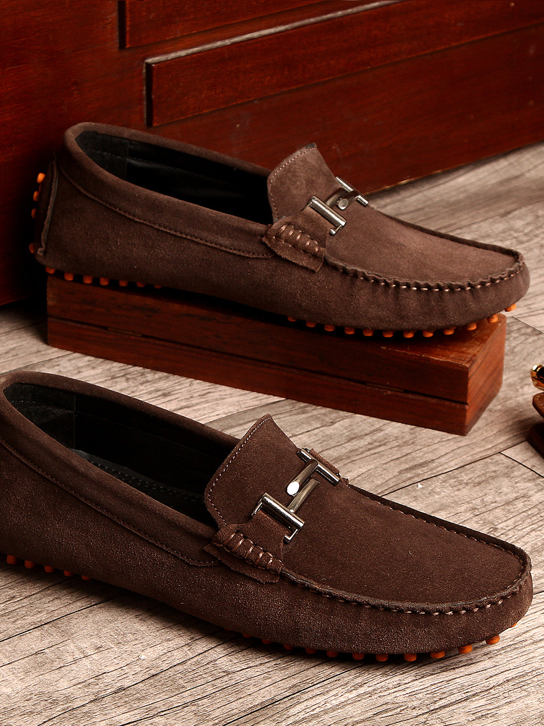 Handmade Italian Suede Leather Penny Loafers