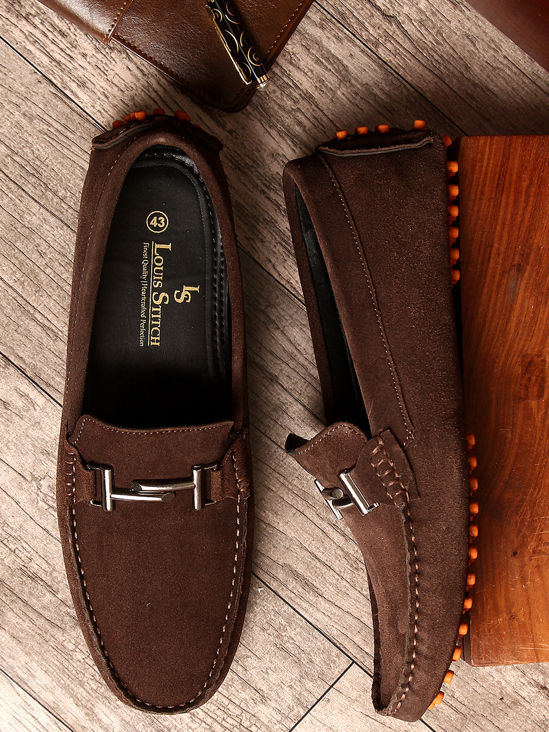 Handmade Italian Suede Leather Penny Loafers