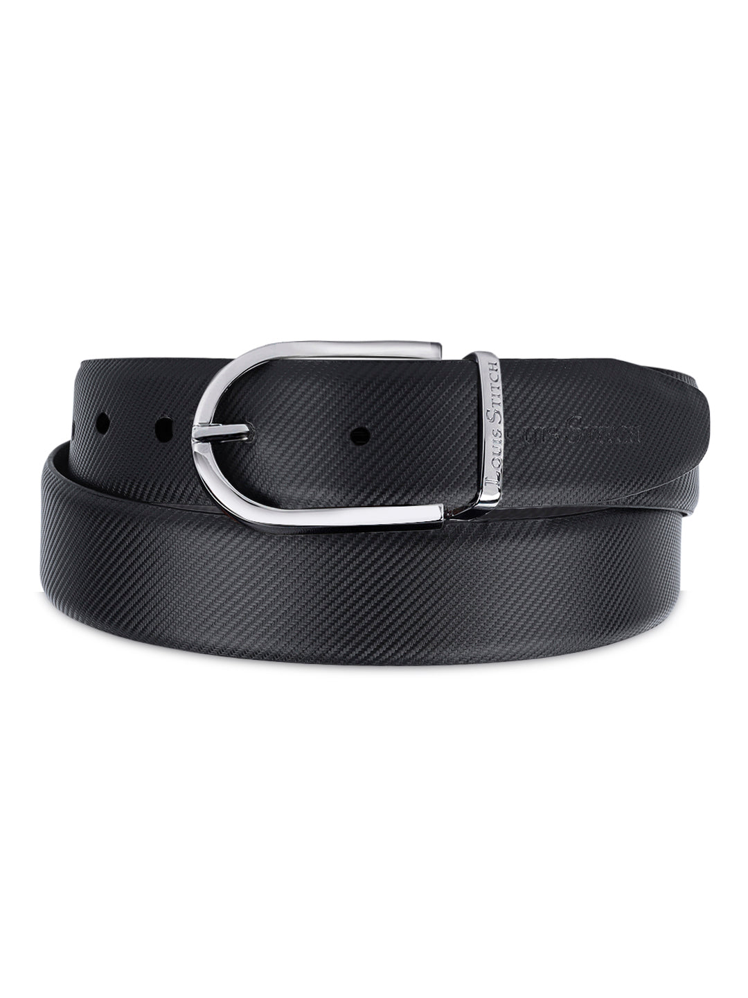 Men's Black & Brown Formal Italian Leather Reversible Belt For Men