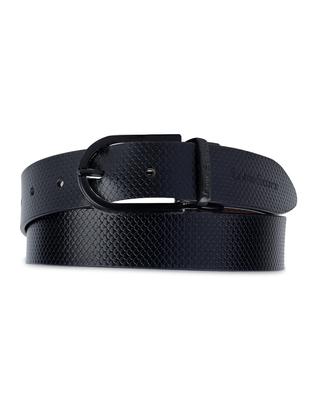 Men's Black & Brown Formal Italian Leather Reversible Belt For Men