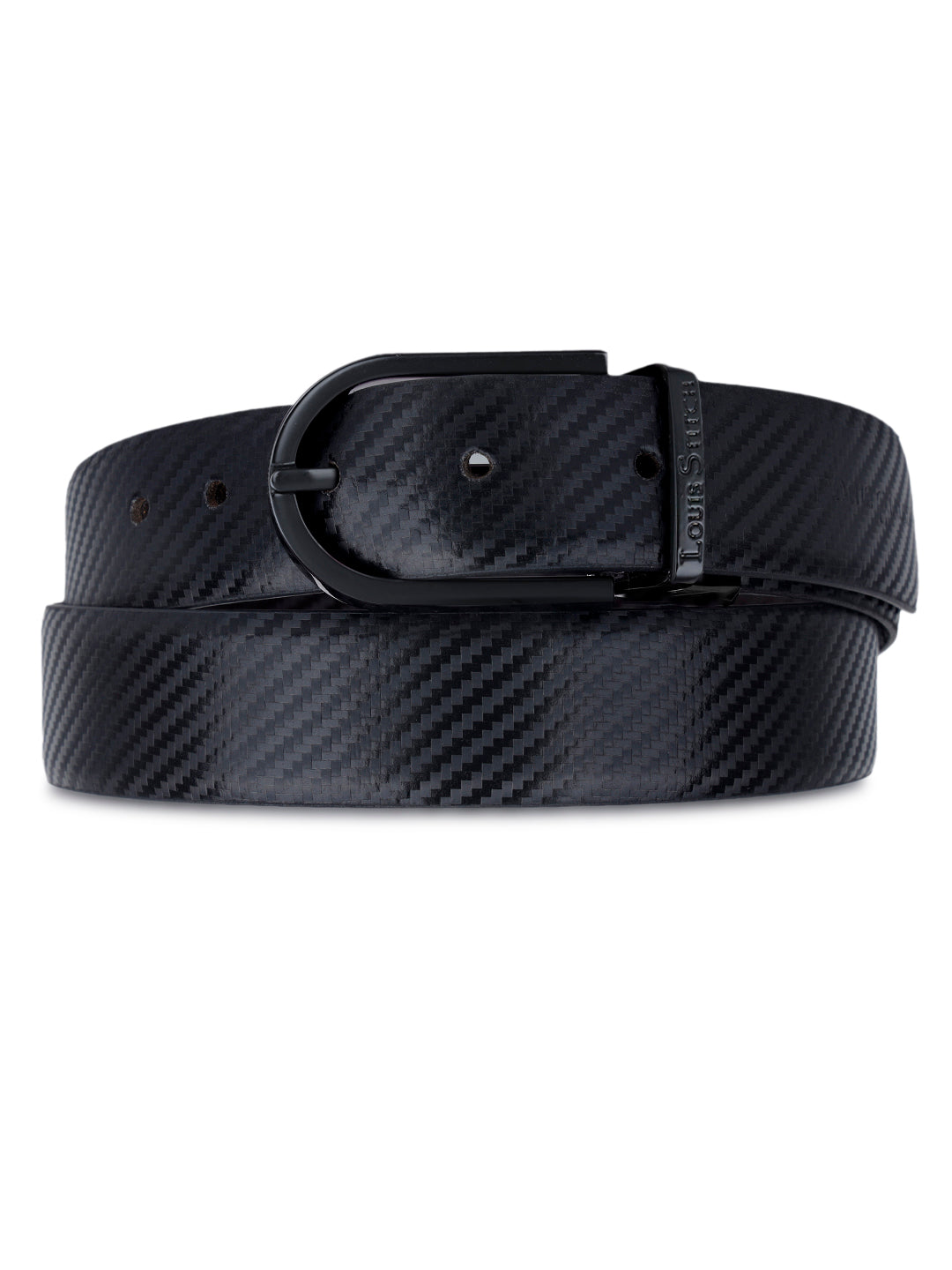 Men's Black & Brown Formal Italian Leather Reversible Belt For Men