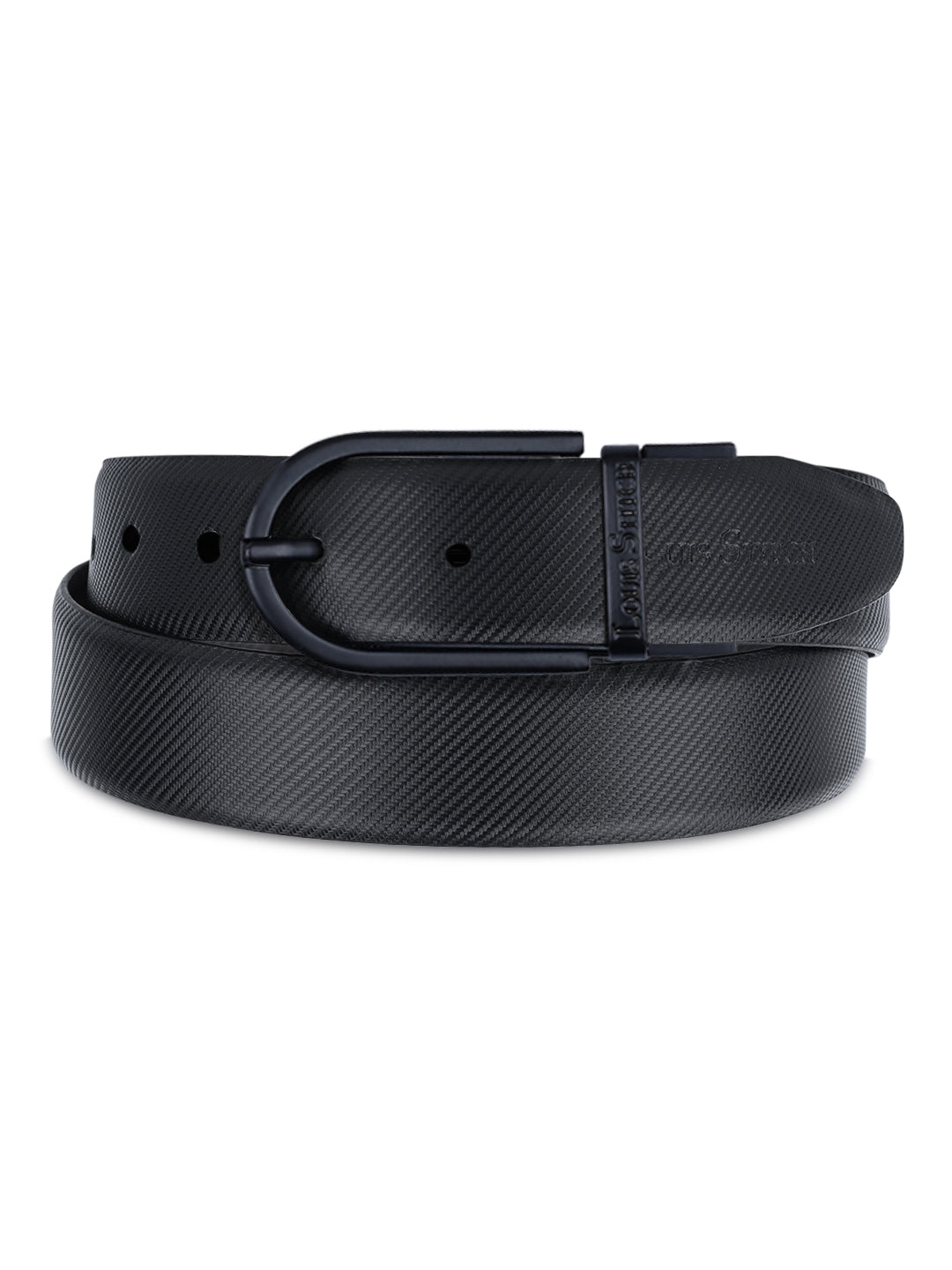 Men's Black & Brown Formal Italian Leather Reversible Belt For Men