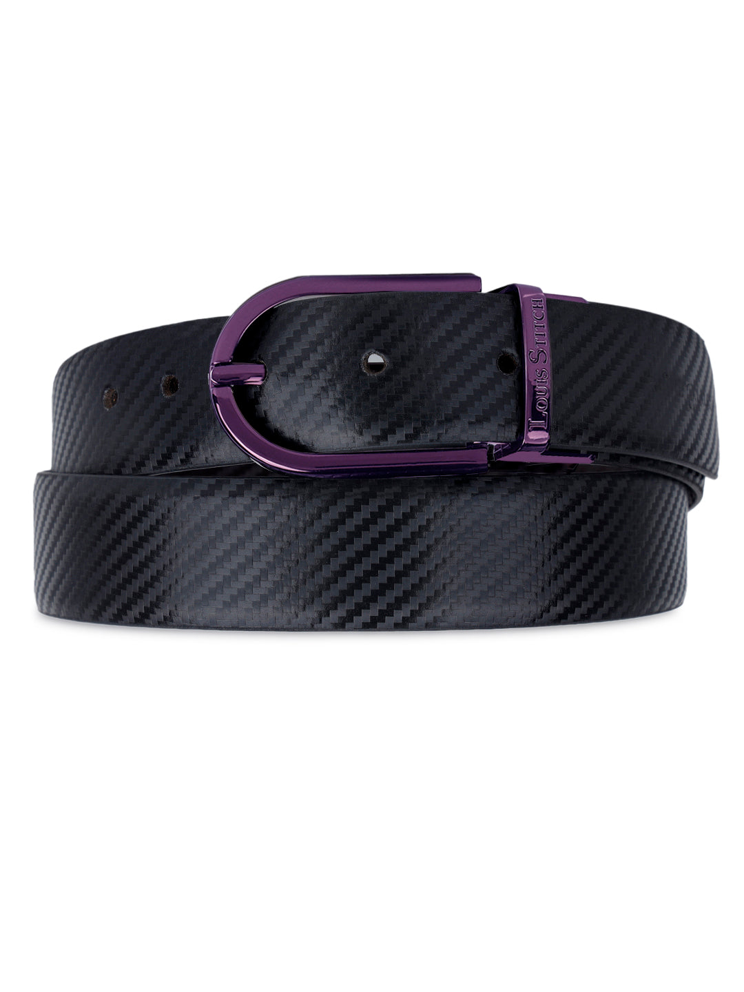 Men's Black & Brown Formal Italian Leather Reversible Belt For Men