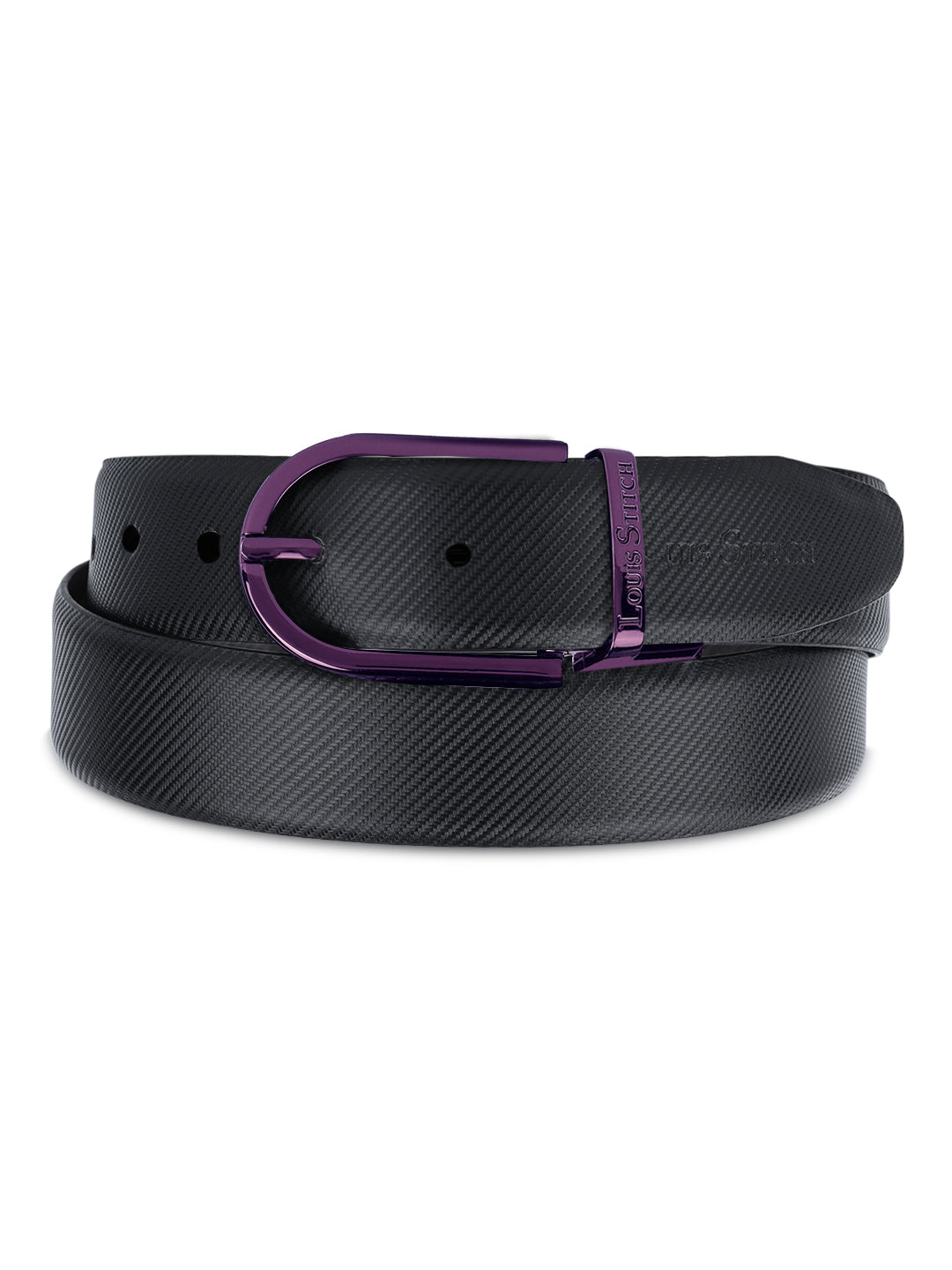 Men's Black & Brown Formal Italian Leather Reversible Belt For Men