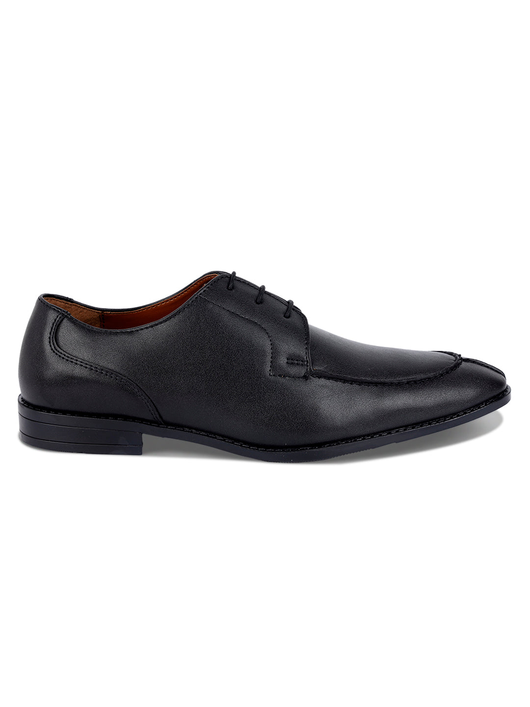 Jet Black Handcrafted Derby Laceups Shoes