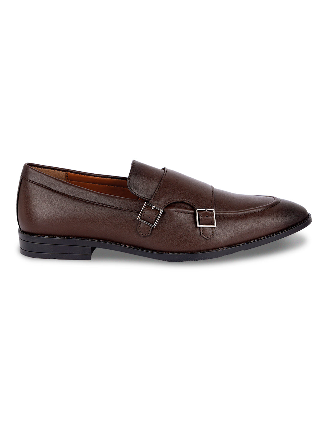Brunette Brown Handcrafted Slipon Style Comfortable Monks