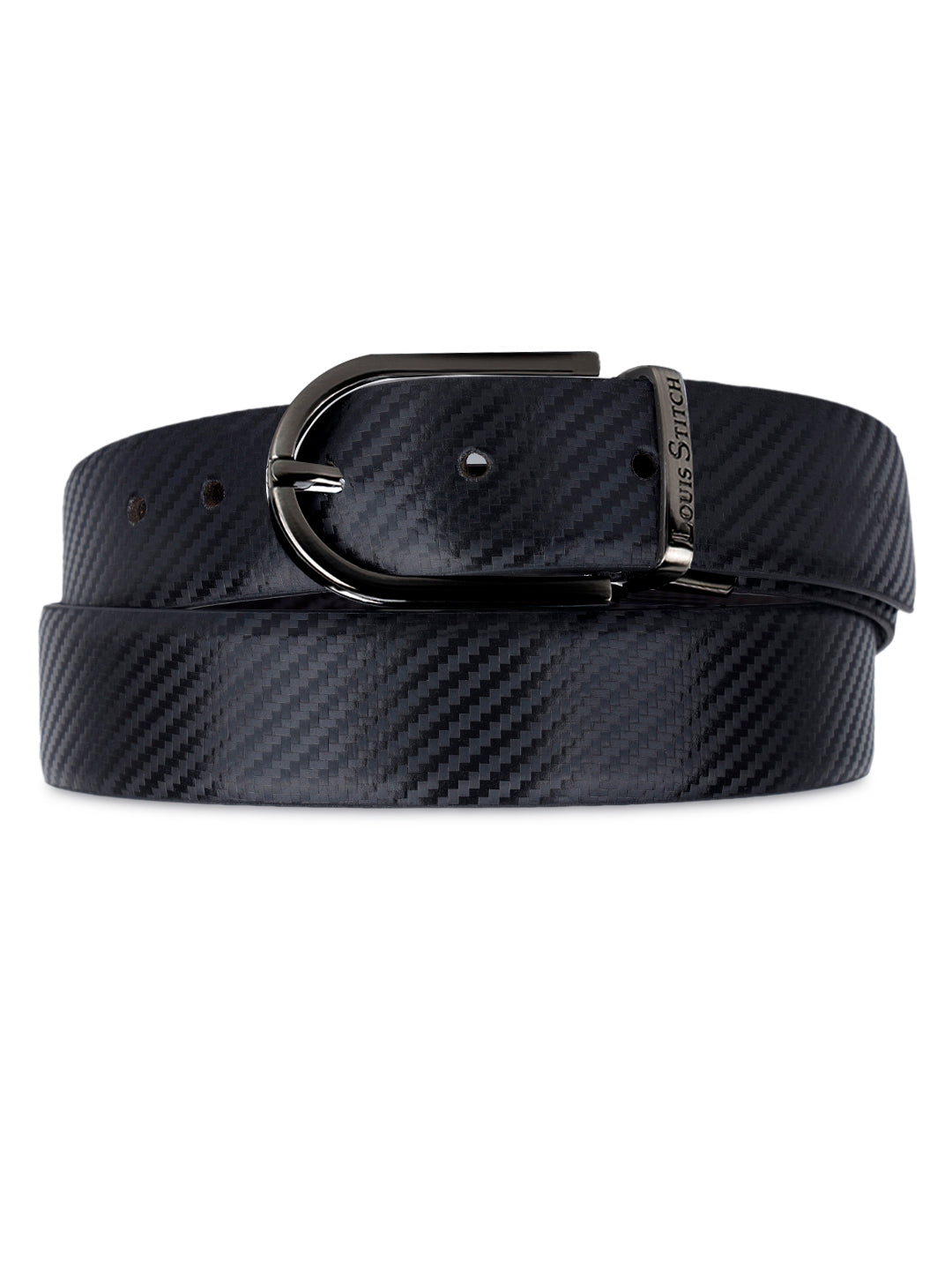 Men's Black & Brown Formal Italian Leather Reversible Belt For Men