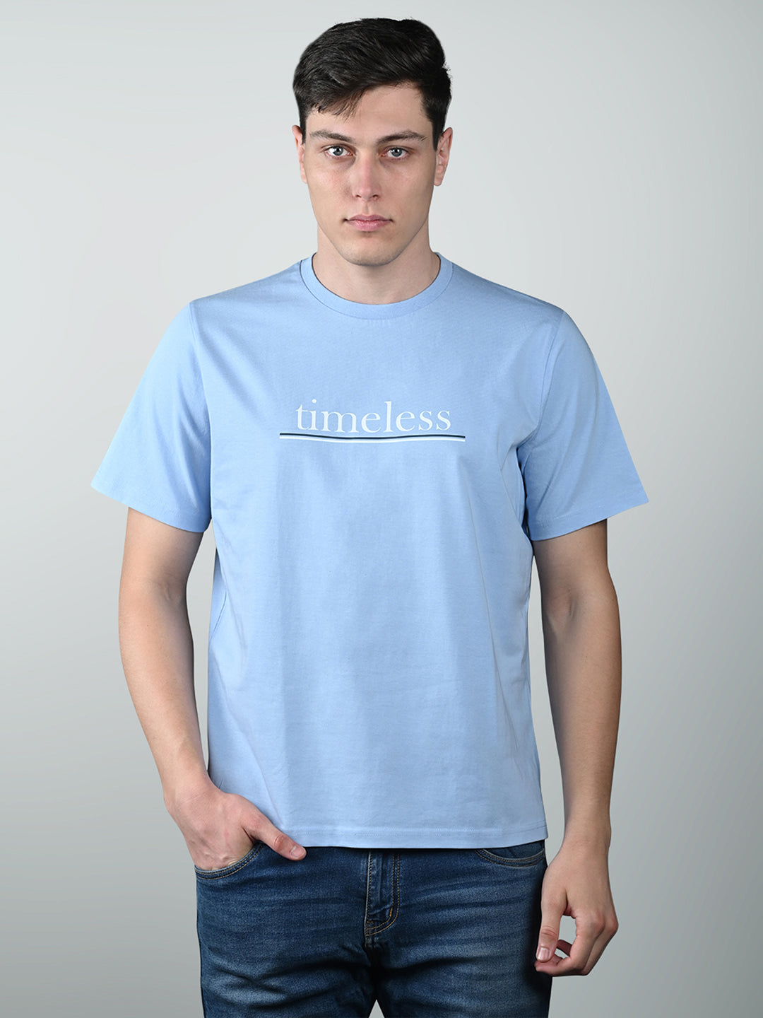 Men's Super Combed Cotton Regular Fit Pack of 2 Roundneck T-shirts