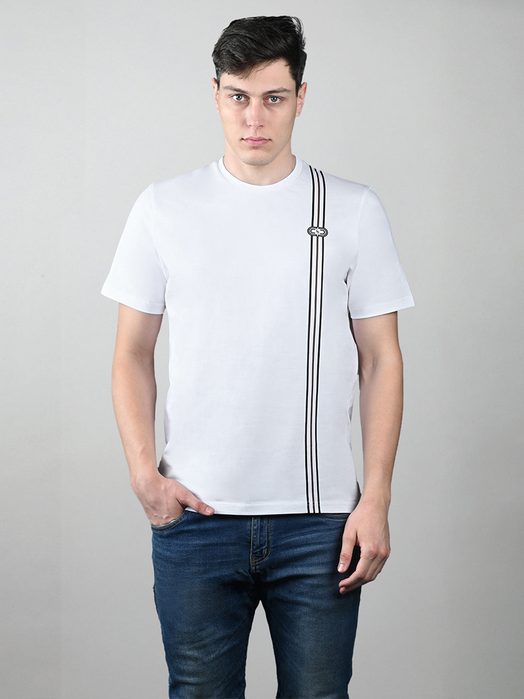 Men's Super Combed Cotton Regular Fit Pack of 3 Roundneck T-shirts