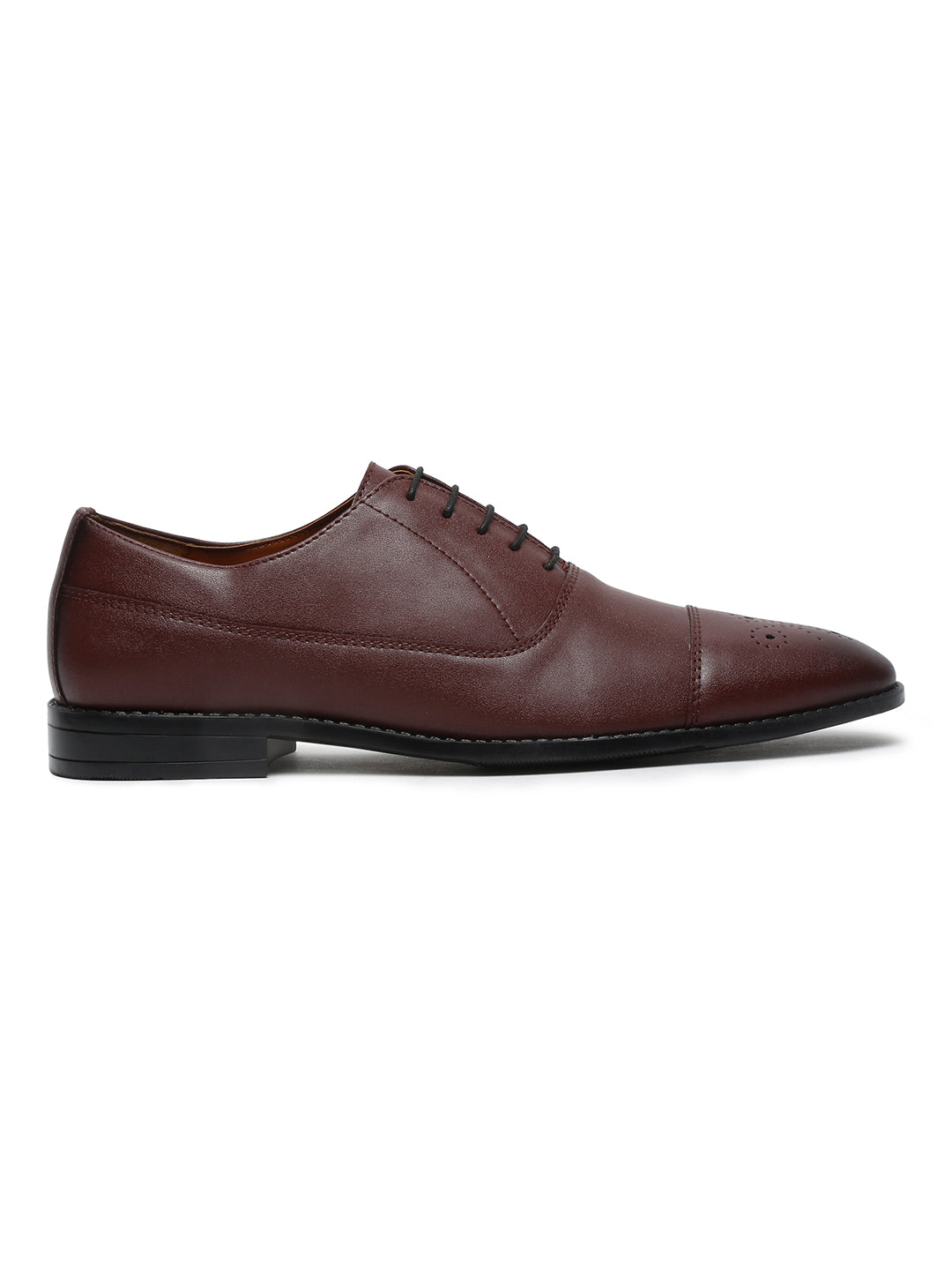 Rosewood Handcrafted Captoe Style Comfortable Laceups Shoes