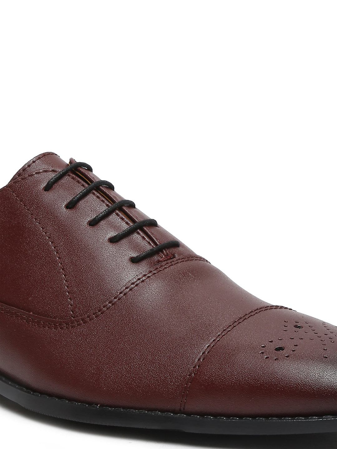 Rosewood Handcrafted Captoe Style Comfortable Laceups Shoes
