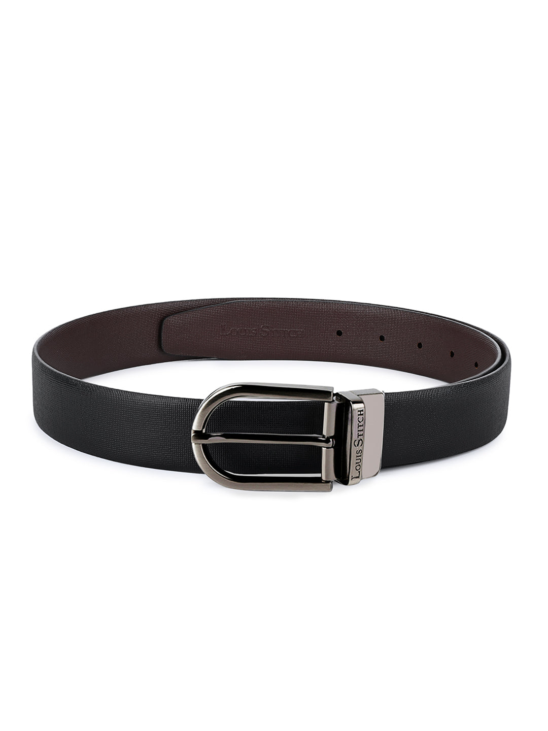 Handcrafted Spanish Leather Reversible Belt For Men