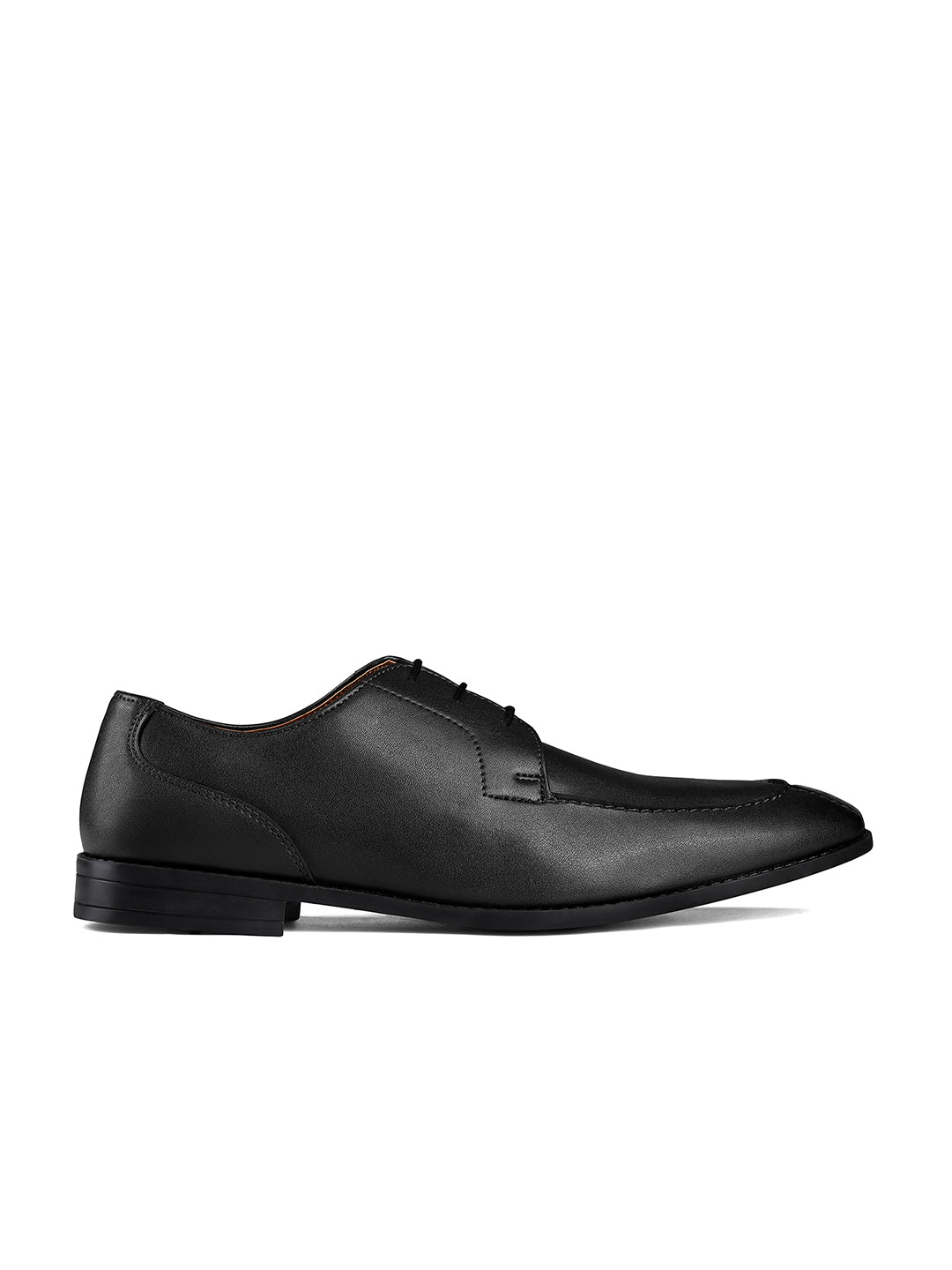Jet Black Handcrafted Derby Laceups Shoes
