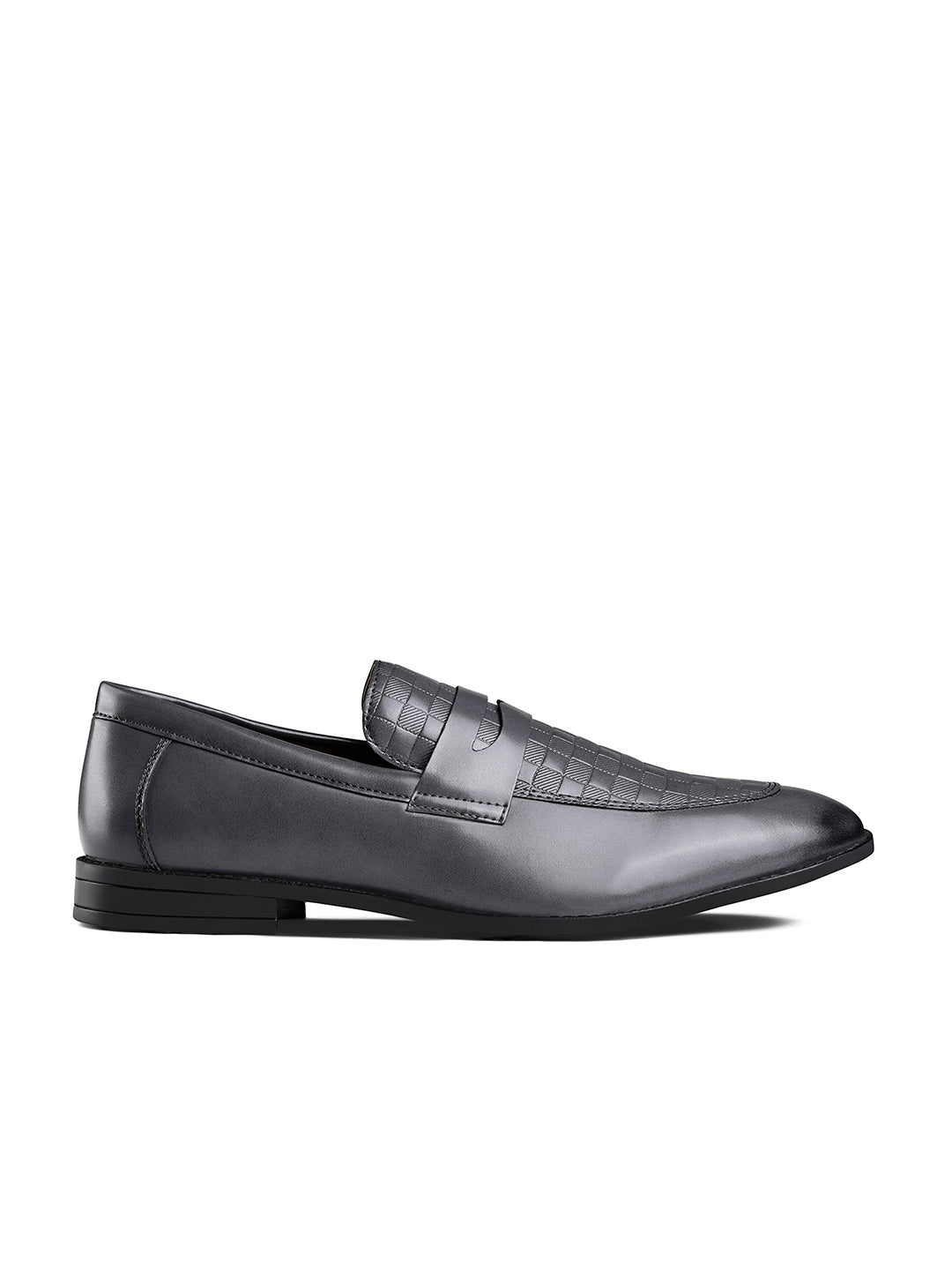Ash Grey Handcrafted Moccasin Slipon
