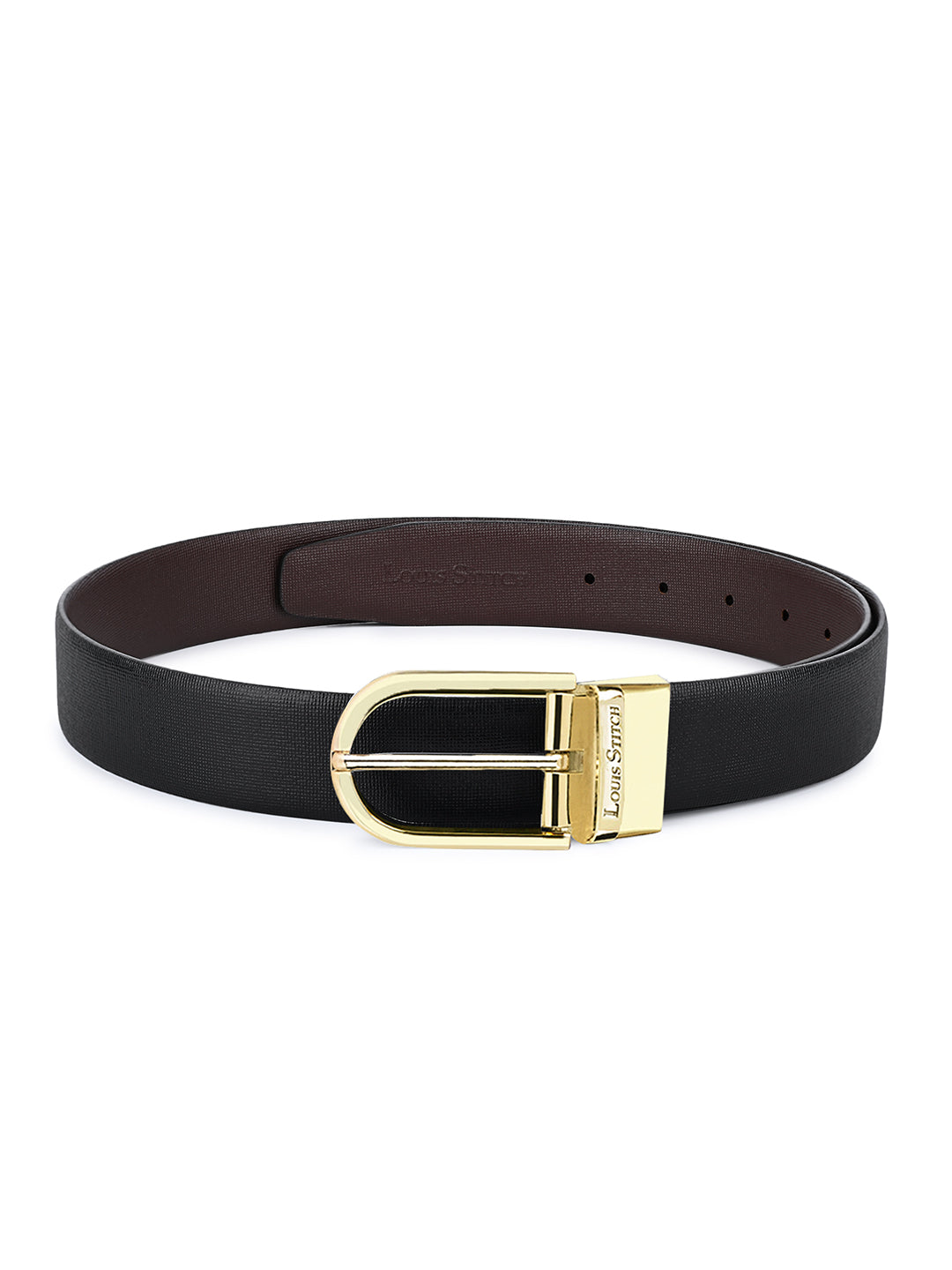 Handcrafted Spanish Leather Reversible Belt For Men