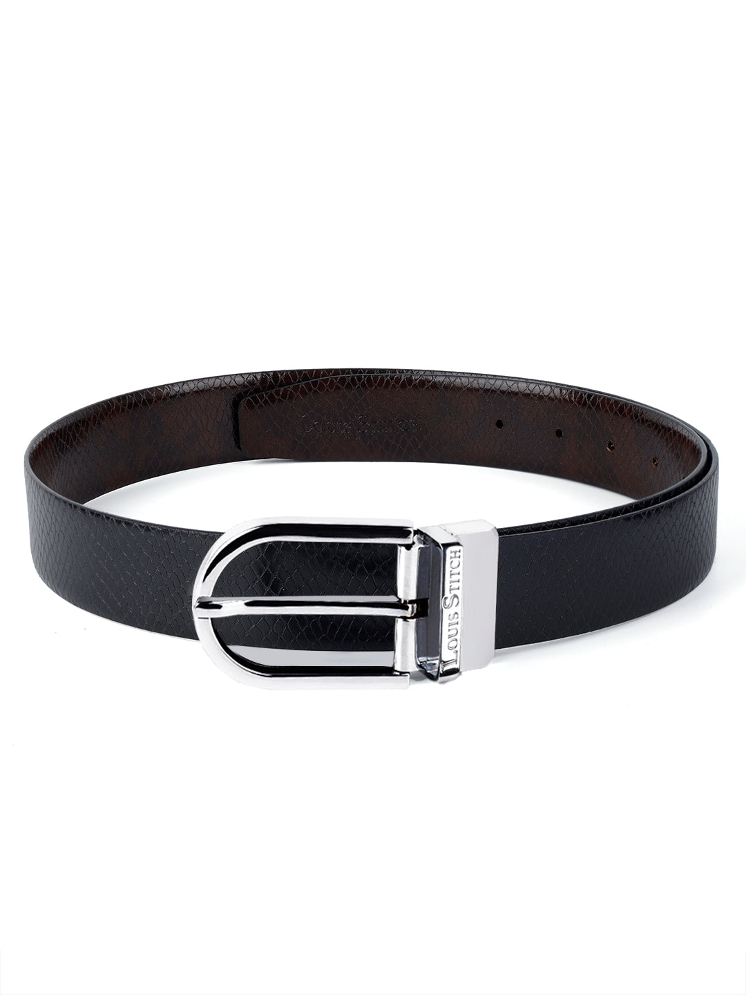 Handcrafted Spanish Leather Reversible Belt For Men