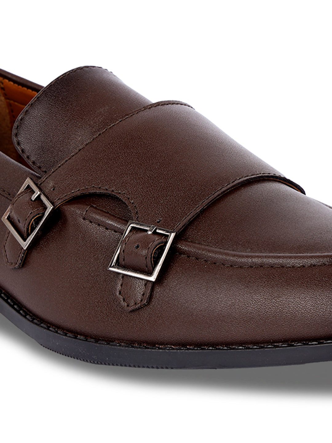 Brunette Brown Handcrafted Slipon Style Comfortable Monks