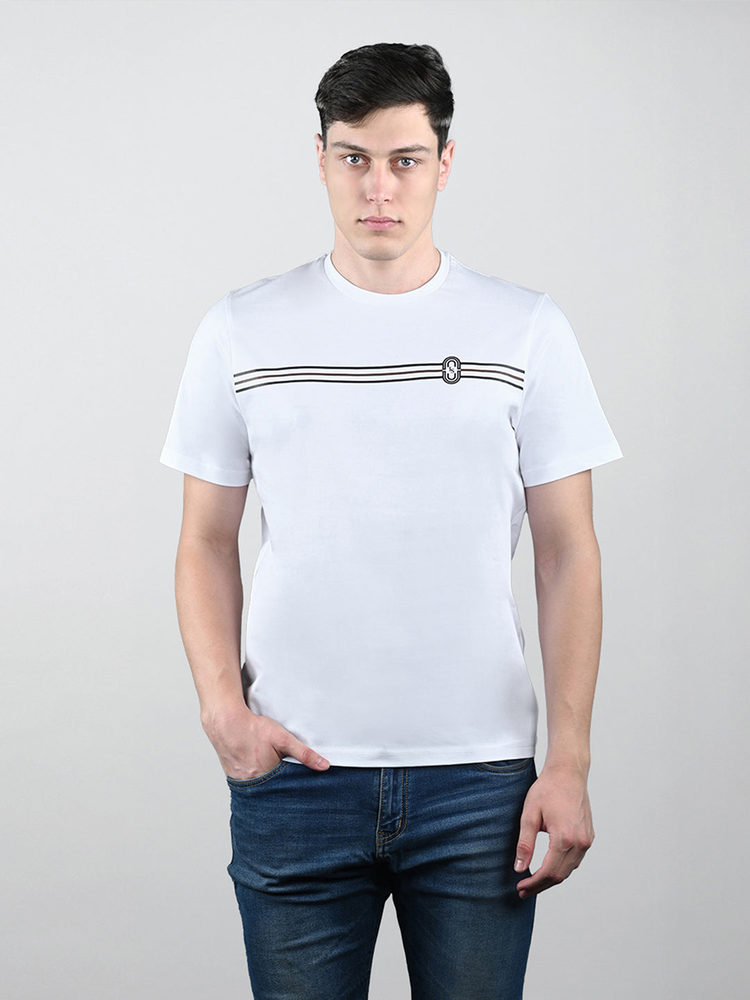 Men's Super Combed Cotton Regular Fit Pack of 3 Roundneck T-shirts