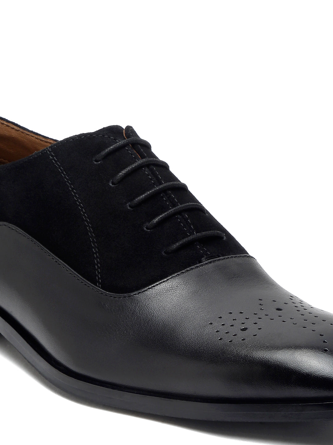 Jet Black Handmade Premium Italian Leather Brogues