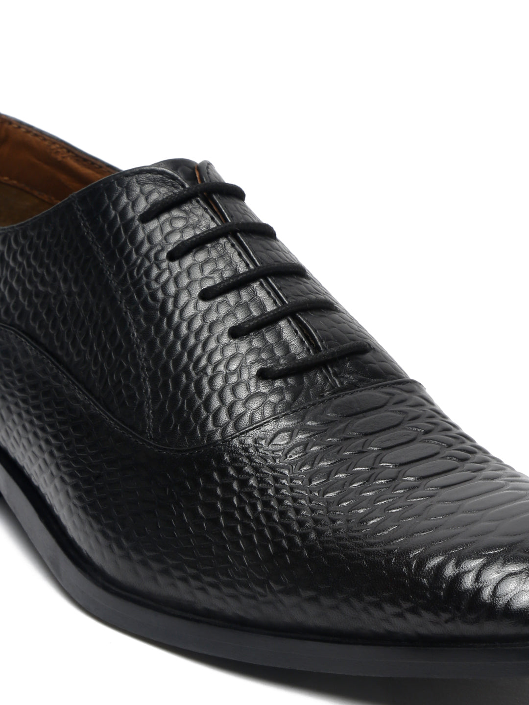 Jet Black Handmade Premium Italian Leather Derby Shoes