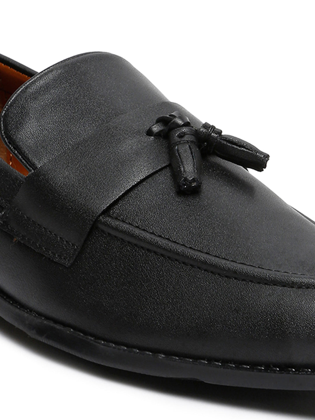 Obsidian Black Tassel Style Comfortable Moccasins