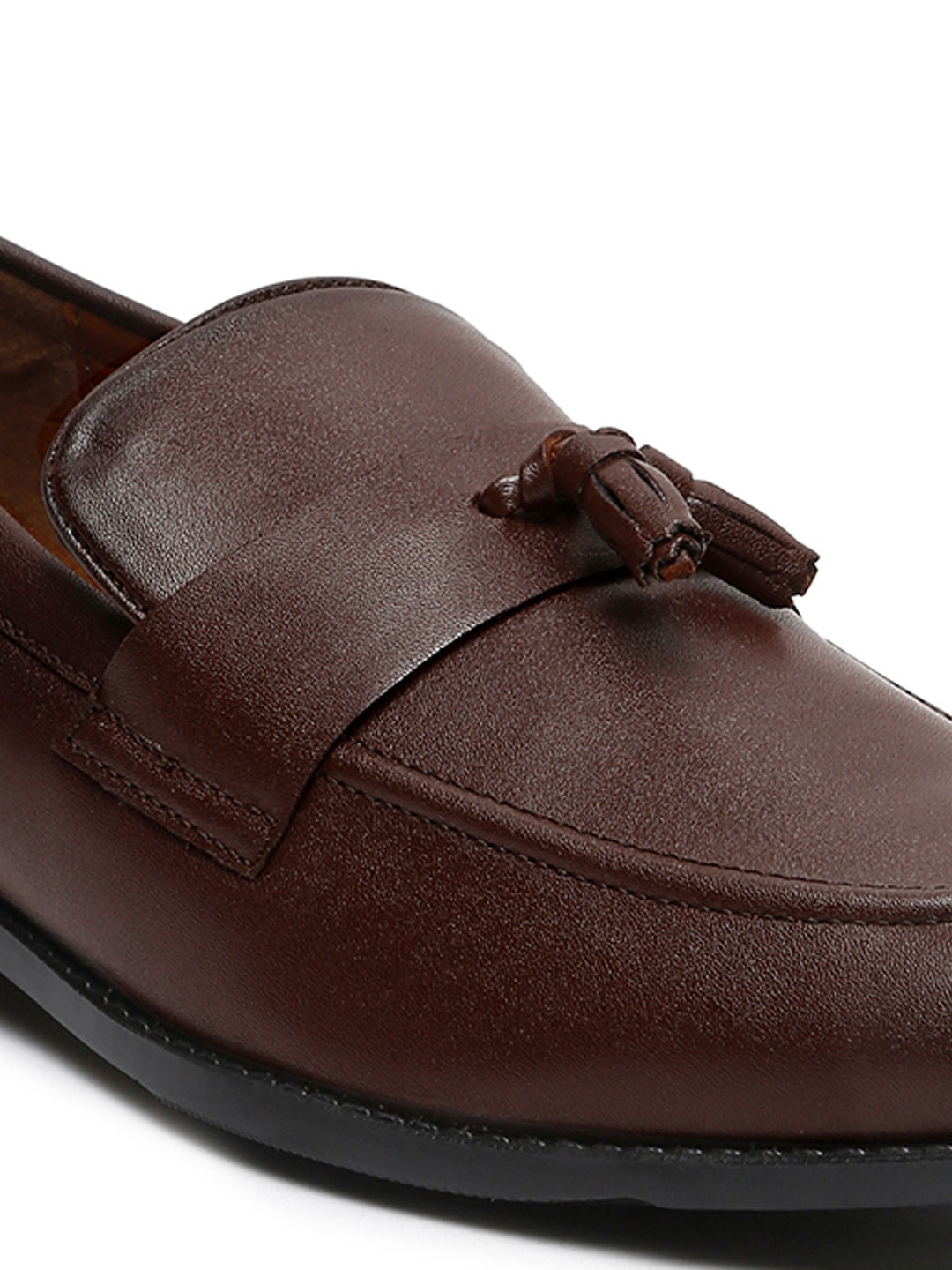 Brunette Brown Tassel Style Comfortable Moccasins