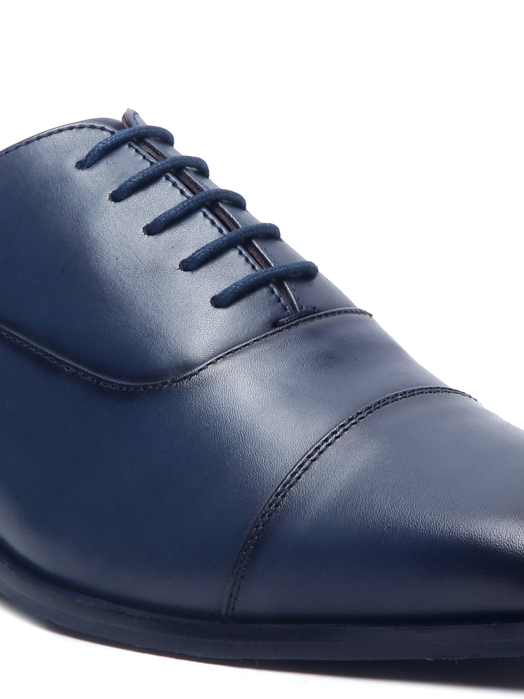 Federal Blue Handmade Premium Italian Leather Oxfords