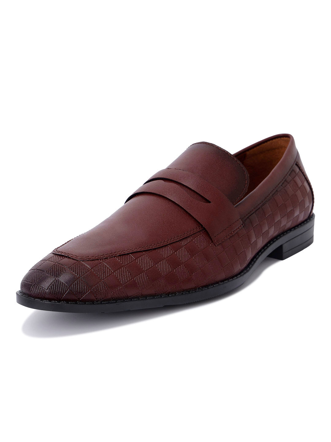 Rosewood Handcrafted Embossed Moccasins Slipons