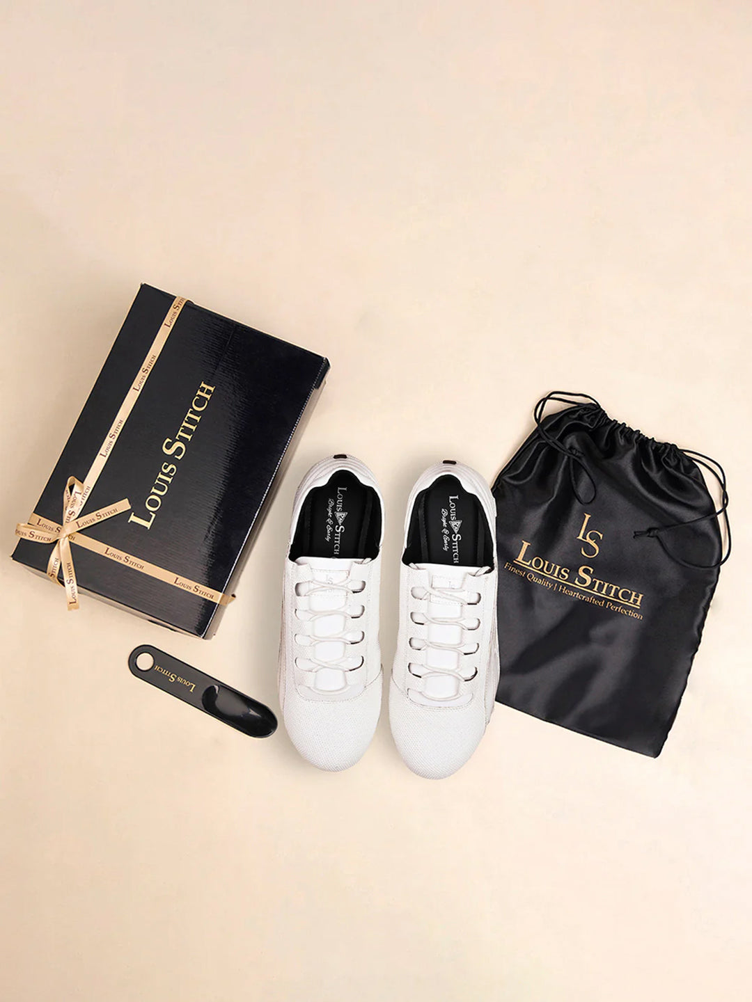 Canadian White Fashion Color Blocked Lace-Up Sneaker