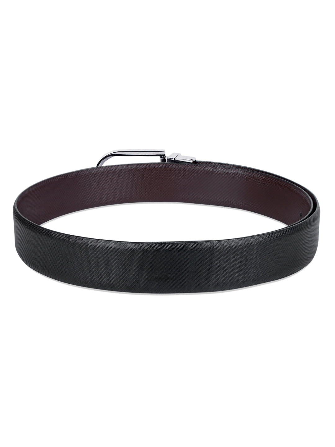 Men's Black & Brown Formal Italian Leather Reversible Belt For Men