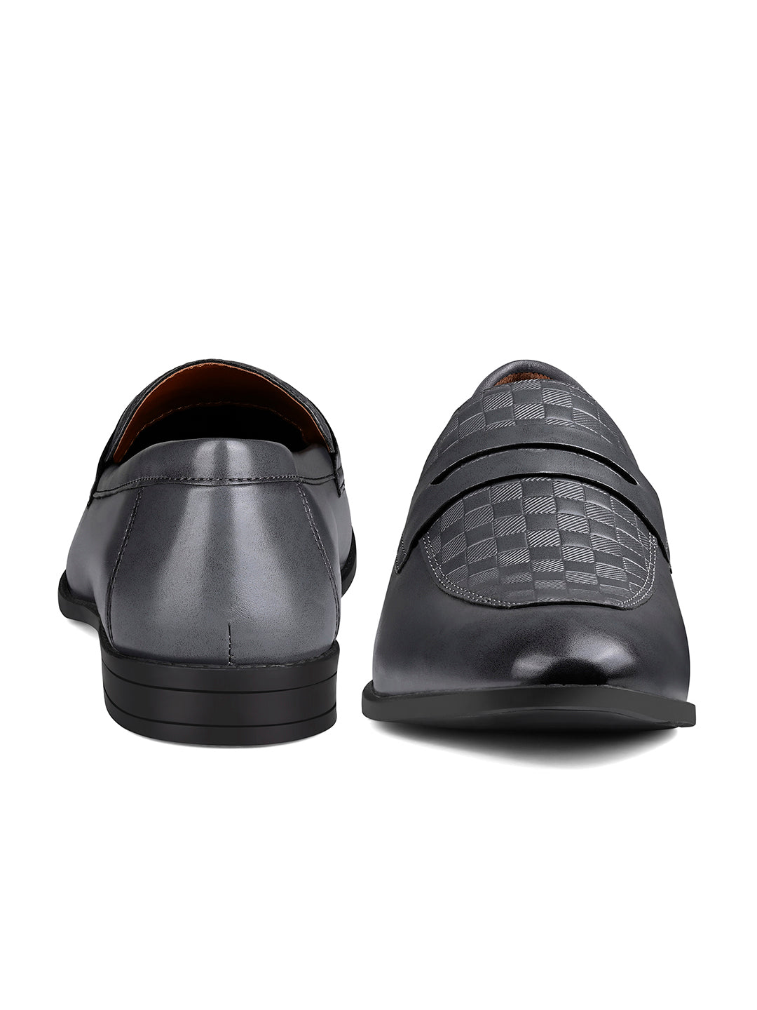 Ash Grey Handcrafted Moccasin Slipon