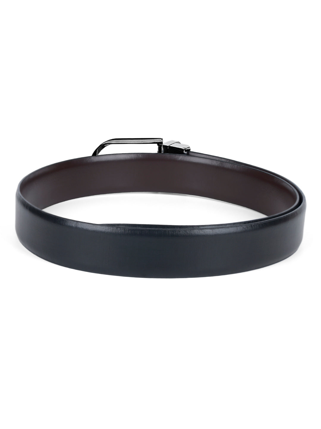 Men's Black & Brown Formal Italian Leather Reversible Belt For Men