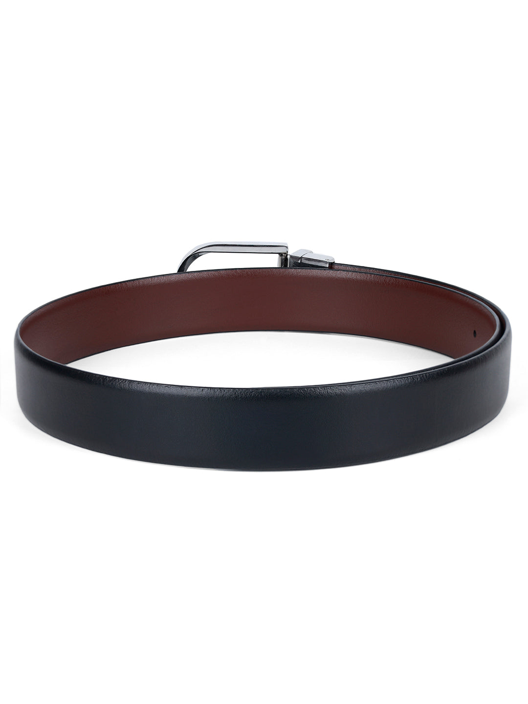 Men's Black & Brown Formal Italian Leather Reversible Belt For Men