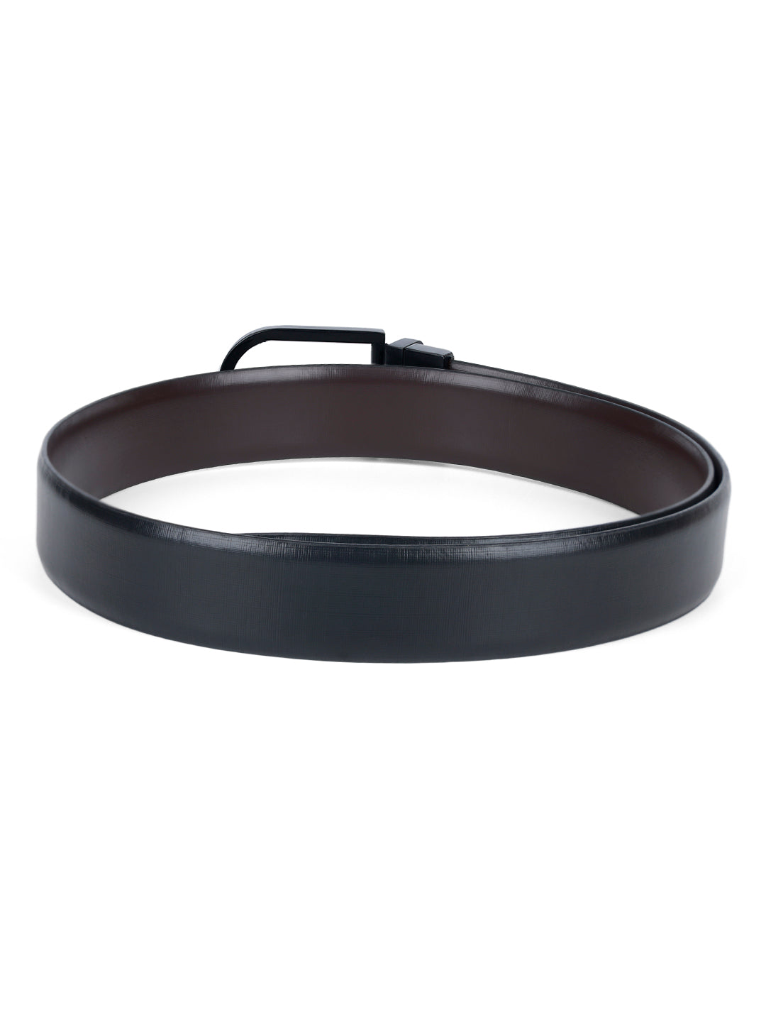 Men's Black & Brown Formal Italian Leather Reversible Belt For Men