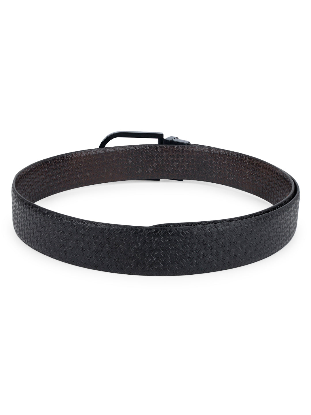Men's Black & Brown Formal Italian Leather Reversible Belt For Men