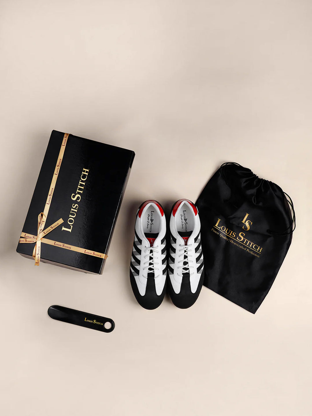 Egyptian Black Fashion Color Blocked Lace-Up Sneaker