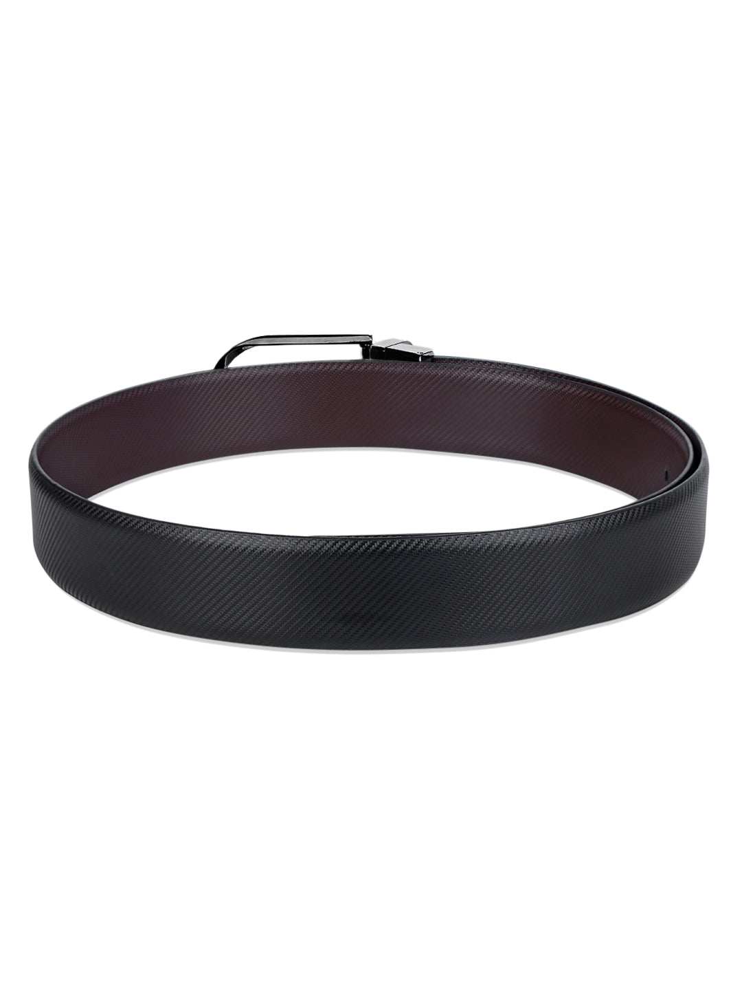 Men's Black & Brown Formal Italian Leather Reversible Belt For Men