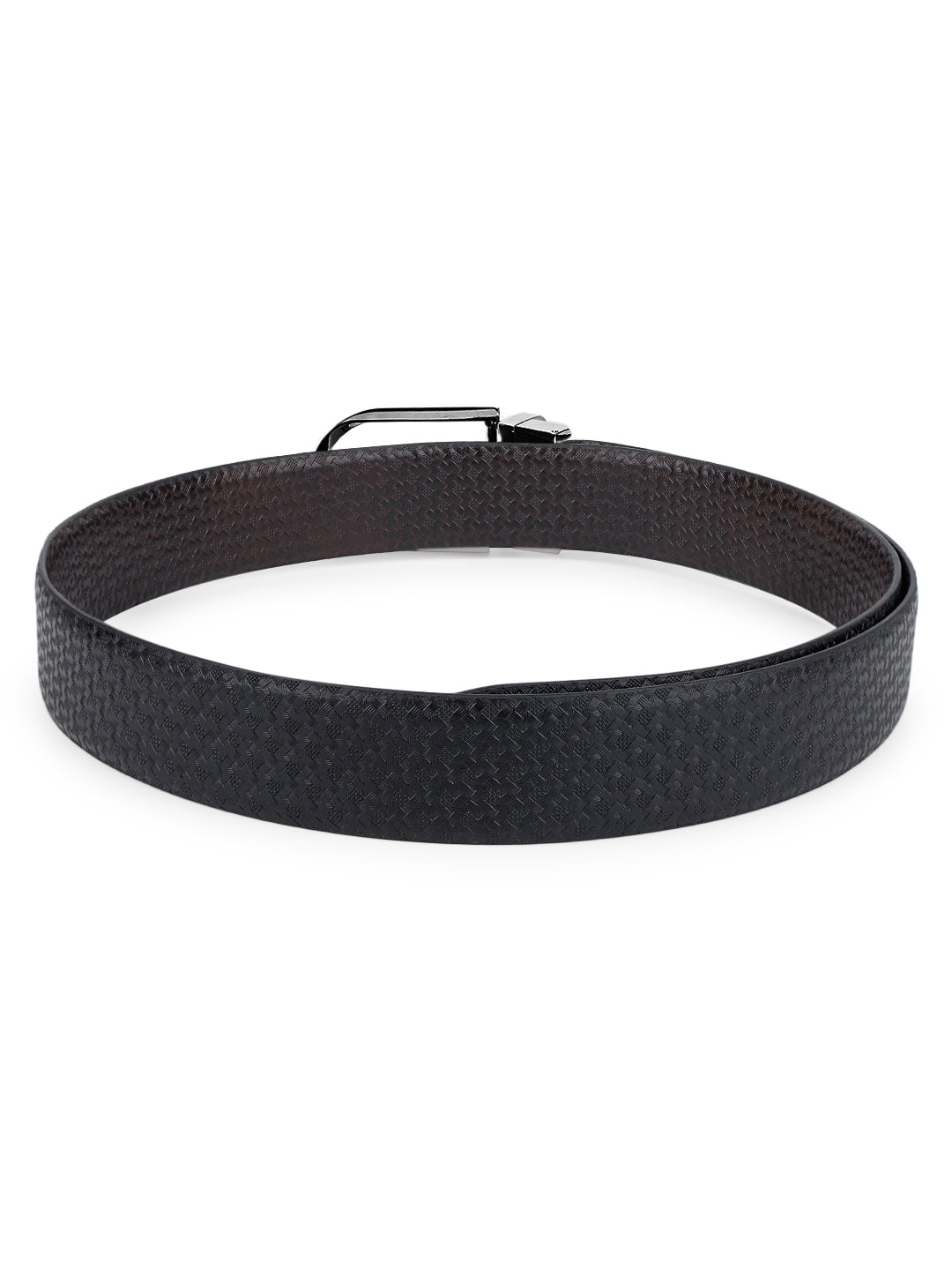 Men's Black & Brown Formal Italian Leather Reversible Belt For Men