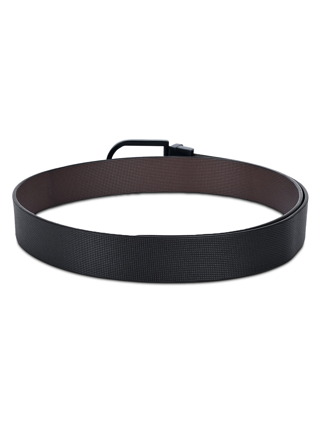 Men's Black & Brown Formal Italian Leather Reversible Belt For Men