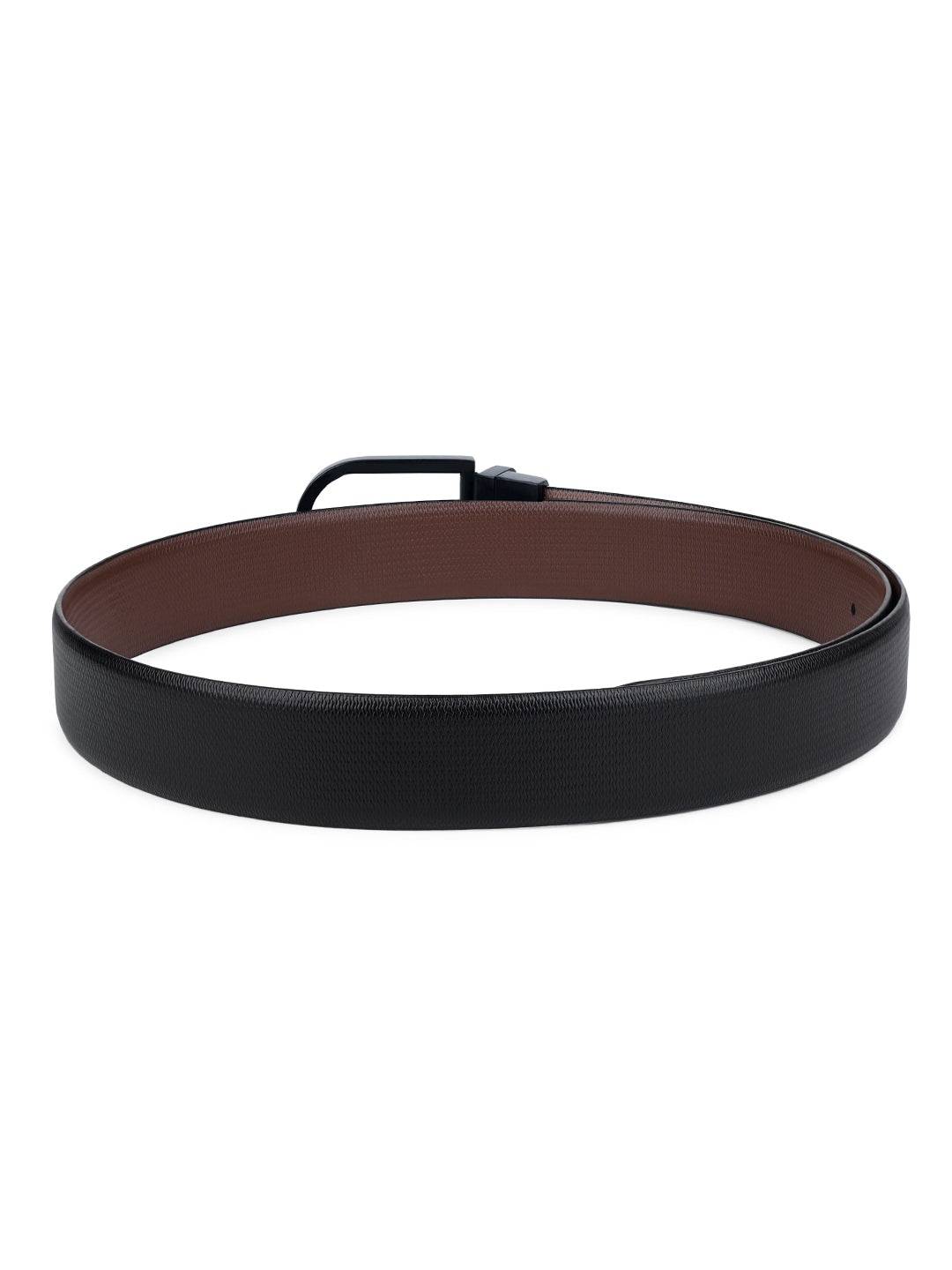 Men's Black & Brown Formal Italian Leather Reversible Belt For Men