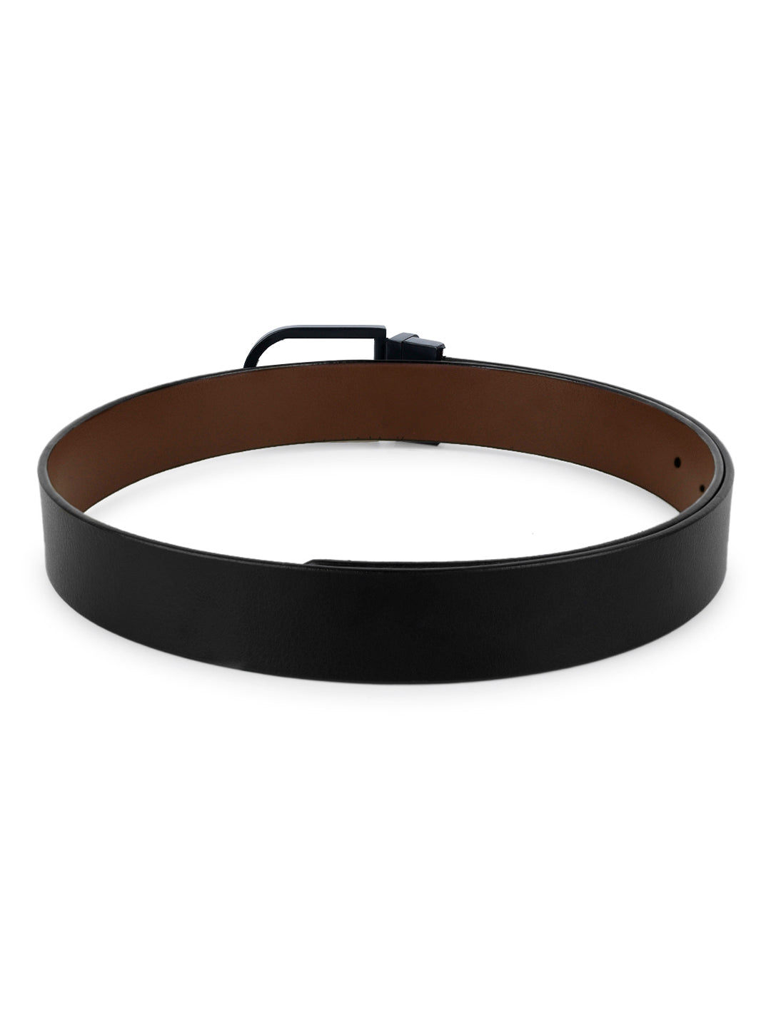 Men's Black & Brown Formal Italian Leather Reversible Belt For Men