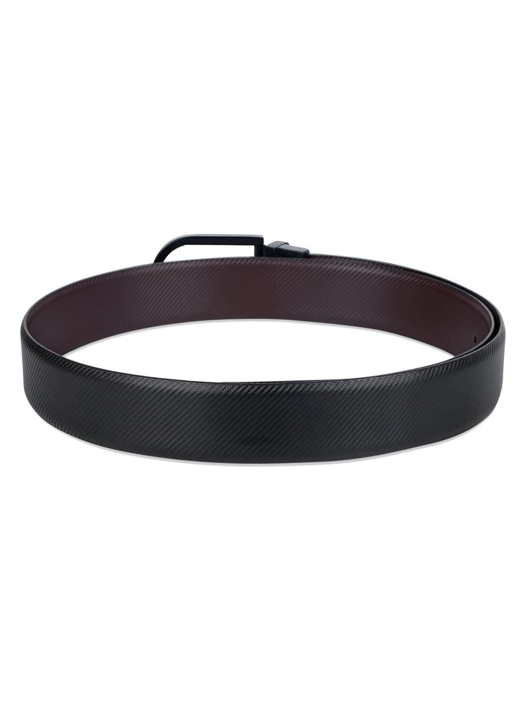 Men's Black & Brown Formal Italian Leather Reversible Belt For Men
