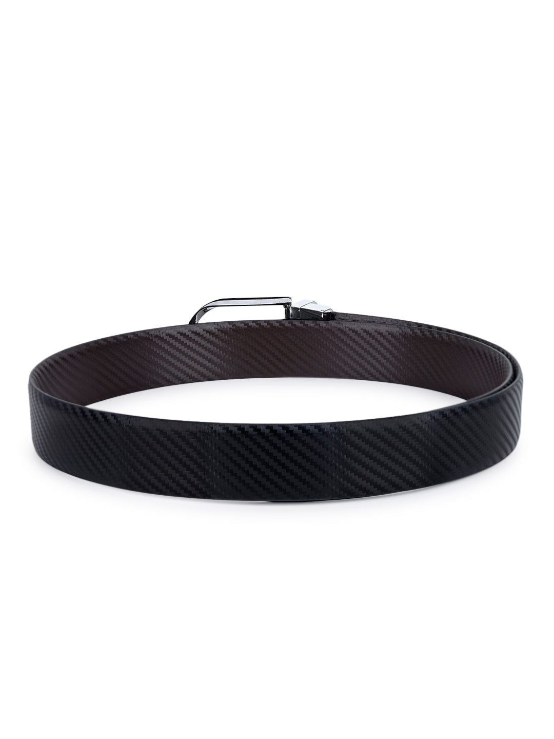 Men's Black & Brown Formal Italian Leather Reversible Belt For Men