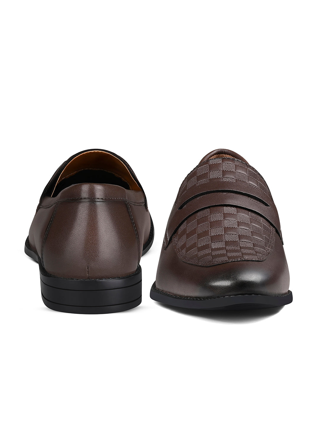 Brunette Brown Handcrafted Moccasin Slipon