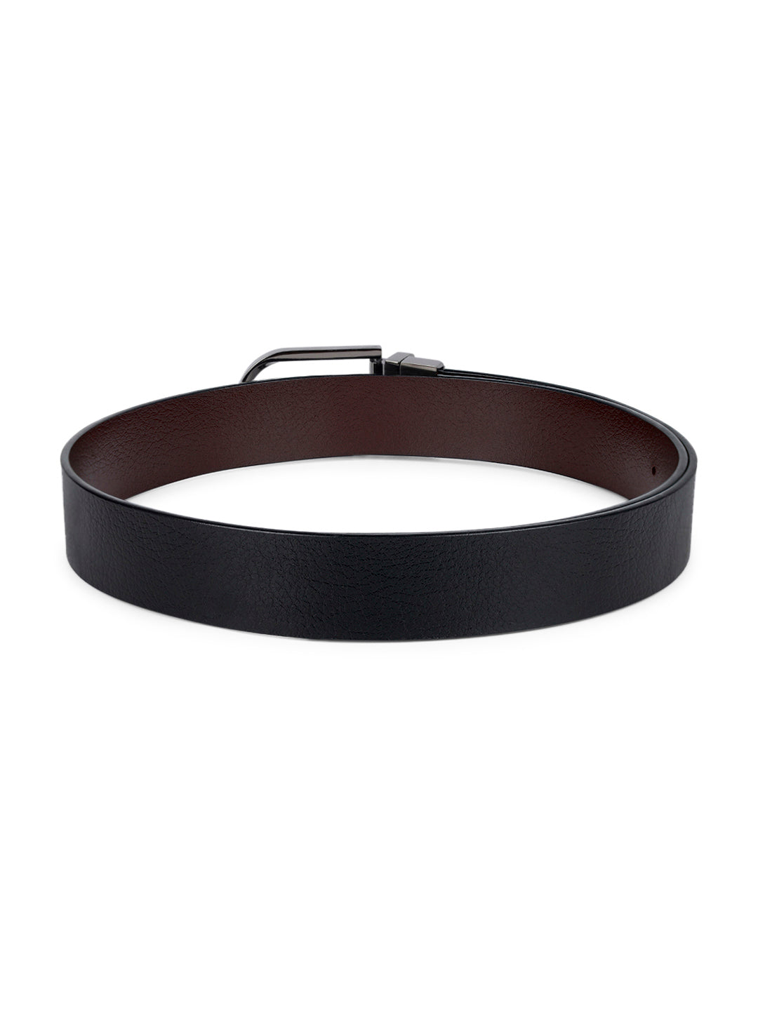 Men's Black & Brown Formal Italian Leather Reversible Belt For Men