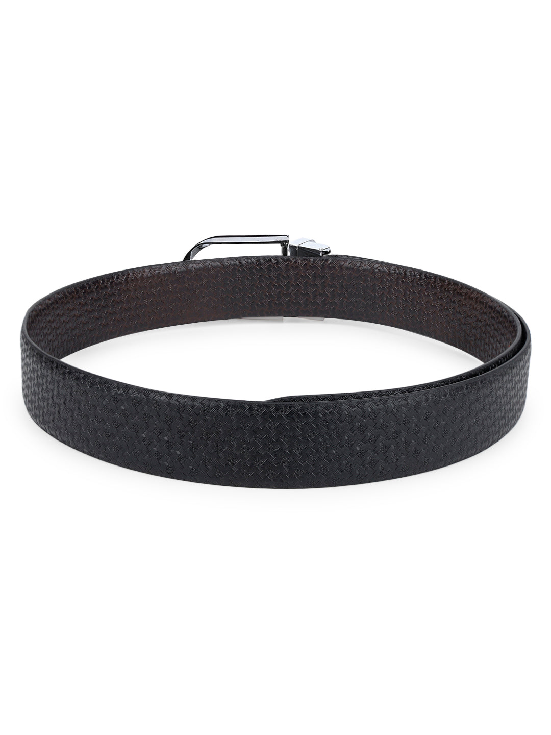 Men's Black & Brown Formal Italian Leather Reversible Belt For Men