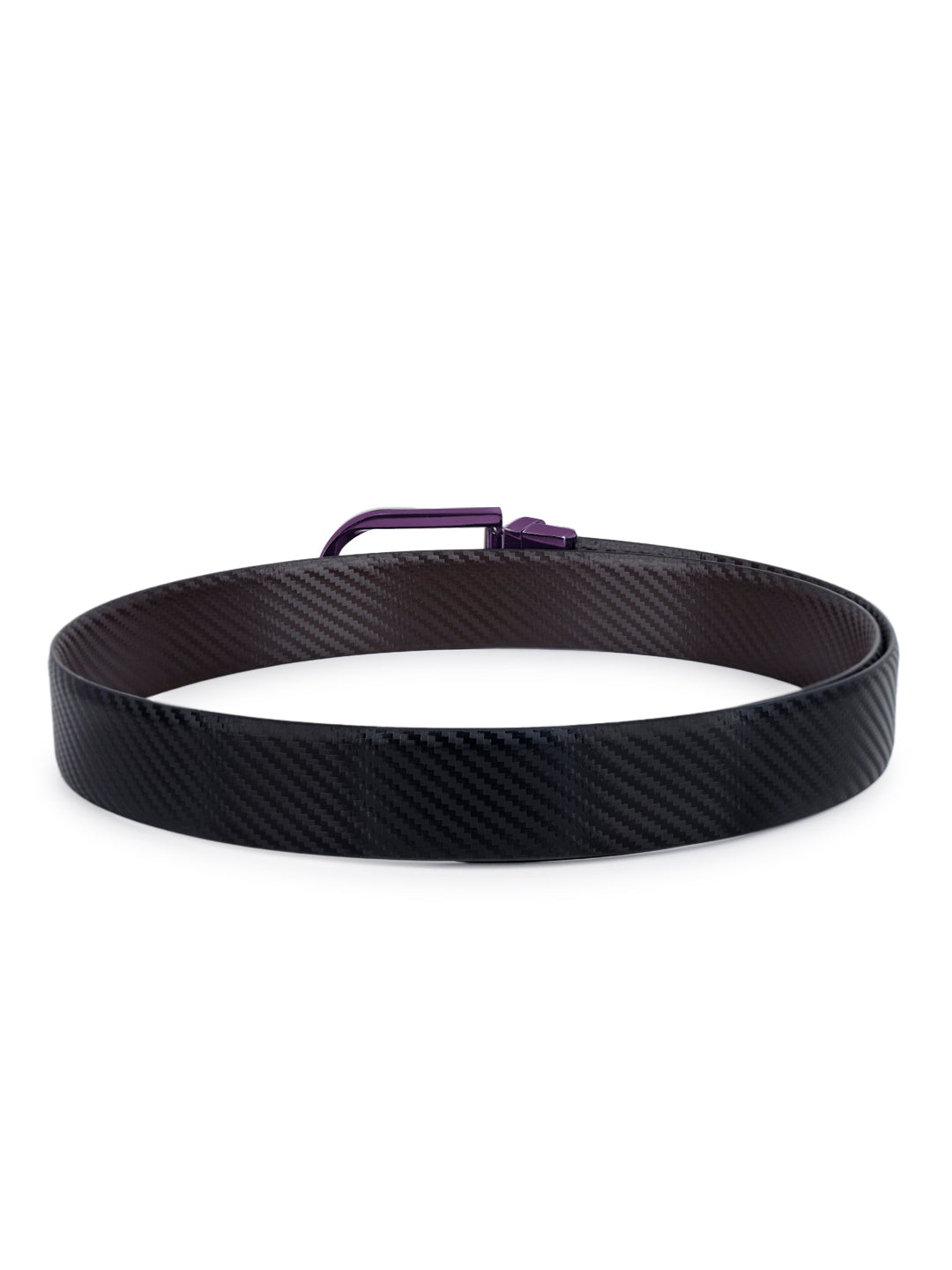 Men's Black & Brown Formal Italian Leather Reversible Belt For Men