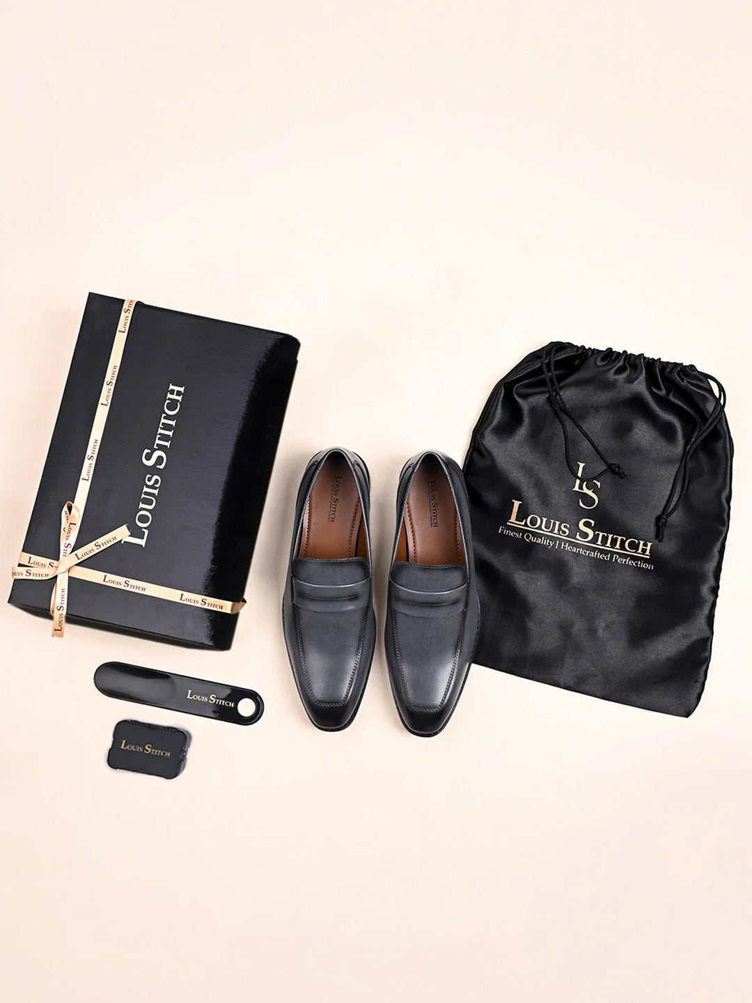 Ash Grey Handcrafted Dual Tone Moccasins Slipon