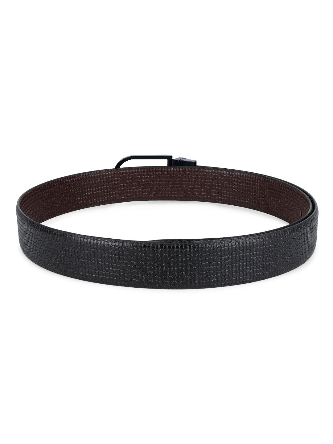 Men's Black & Brown Formal Italian Leather Reversible Belt For Men